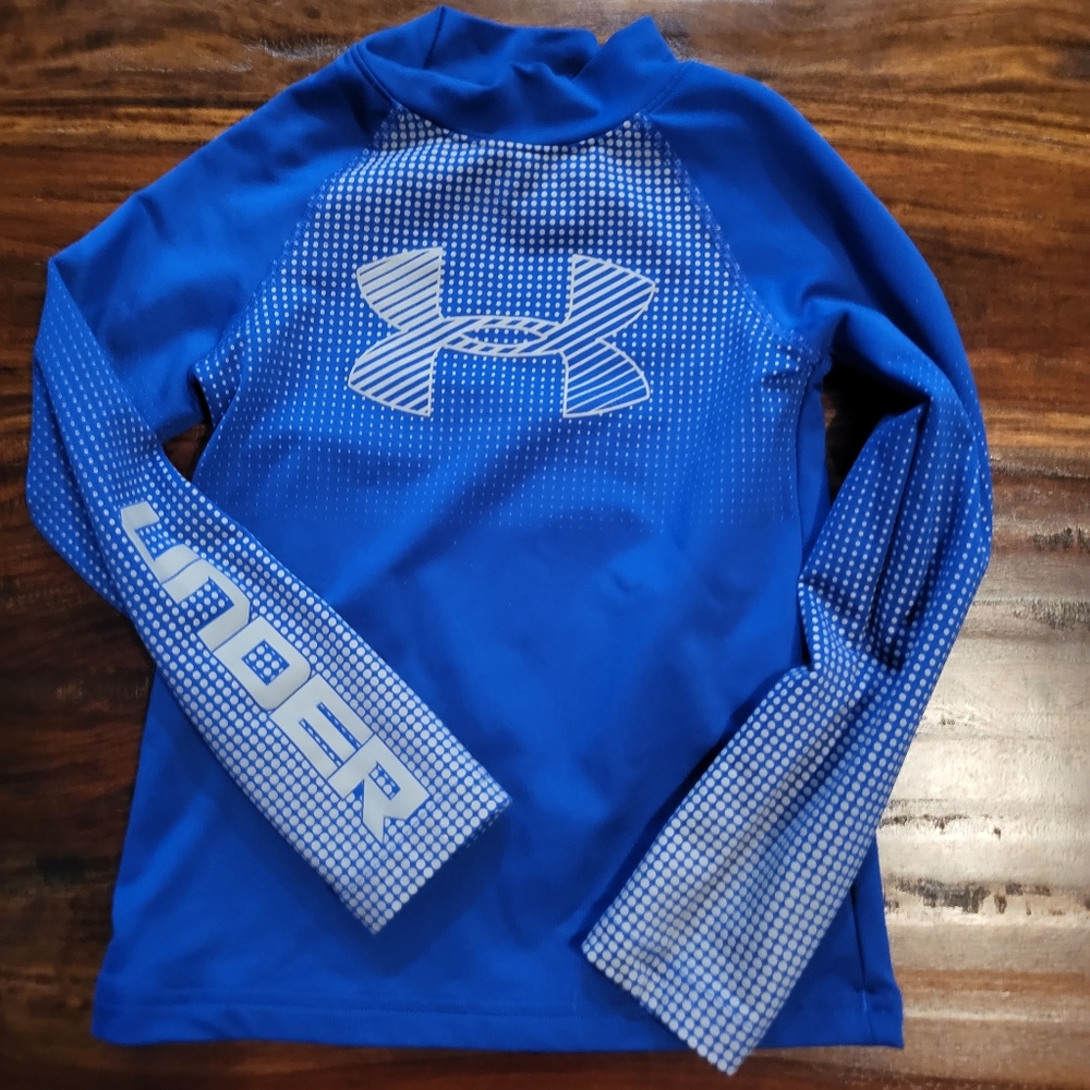 UNDER ARMOUR LONG-SLEEVED YXS BLUE COLDGEAR EXCELLENT CONDITION
